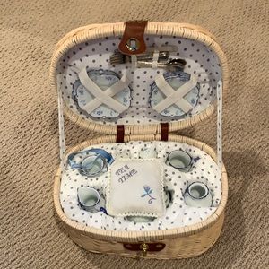 Children’s Tea set and basket
